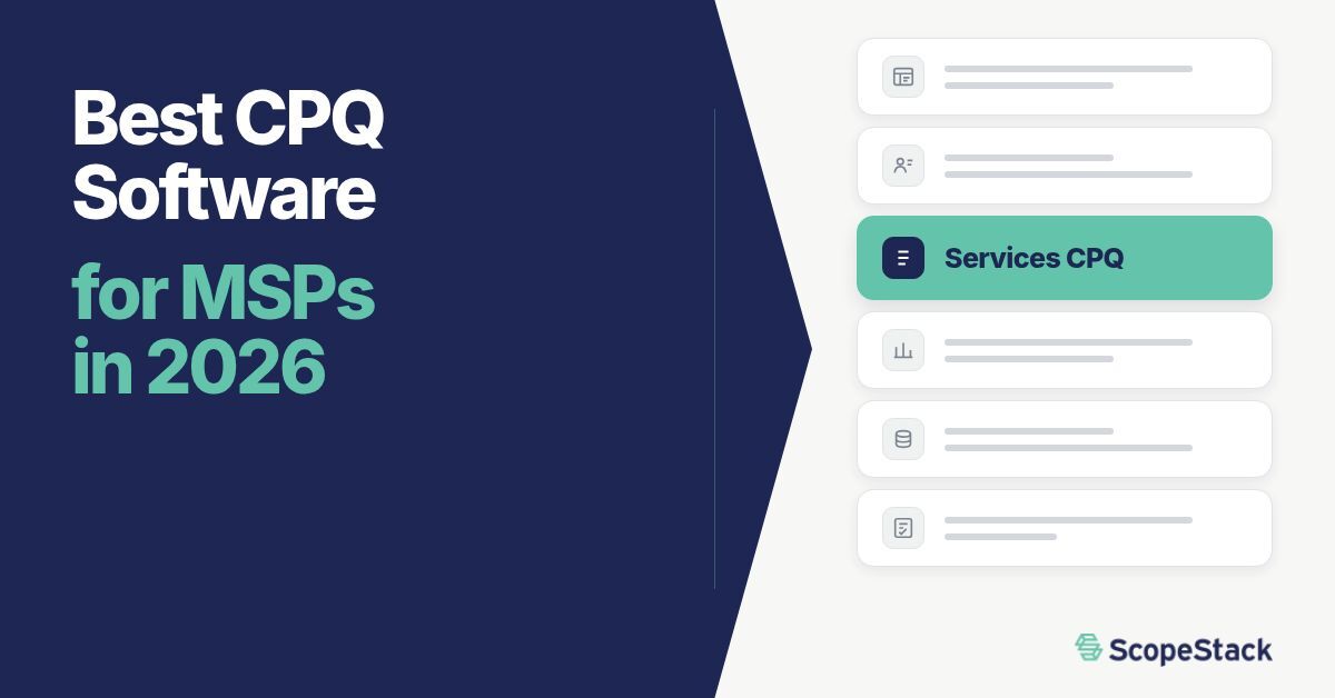 Best CPQ software for MSPs in 2026