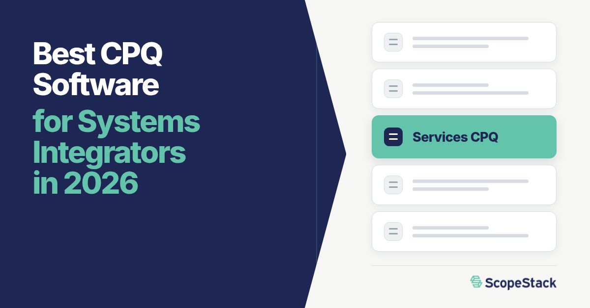 Best CPQ Software for Systems Integrators in 2026